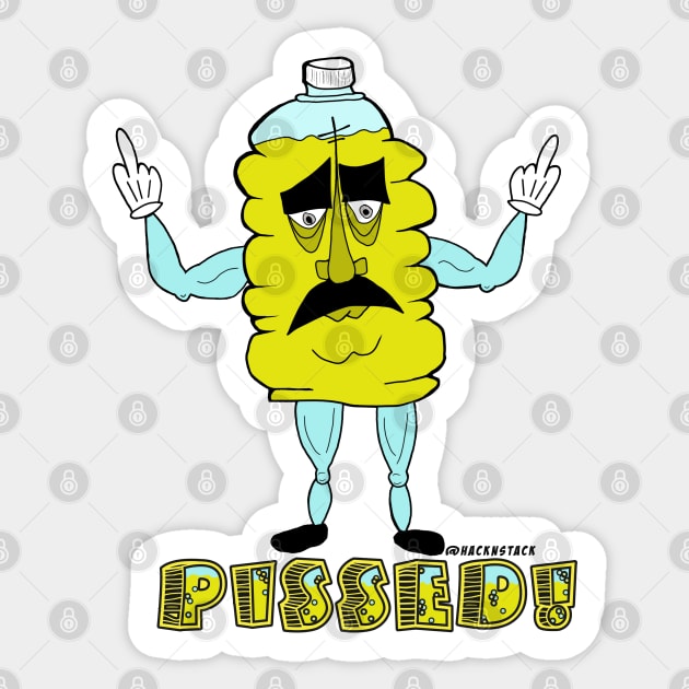 Pissed!! Sticker by HacknStack